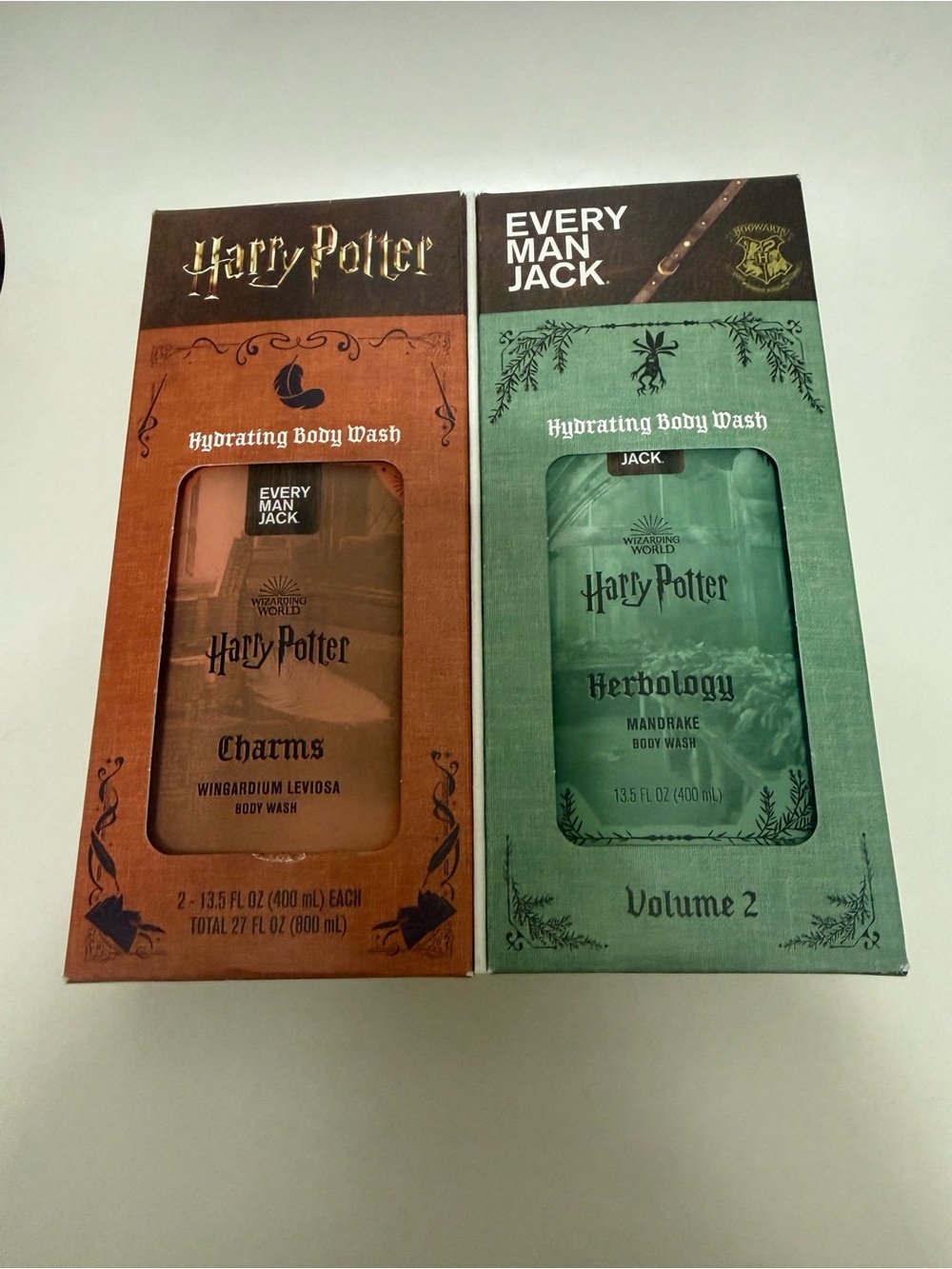 Harry Potter x Every Man Jack Hydrating Body Wash Duo - Orange & Green